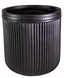 IDEALIST Lite Vertical Ribbed Vintage Style Round Planter