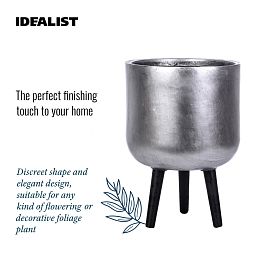 IDEALIST Lite Round Planter on Legs, Round Pot Plant Stand Indoor