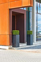Tall Fiberstone Square Planter by Idealist Premium BOUVY