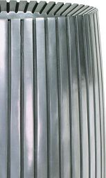 Lines Round Tall Polystone Indoor Planter