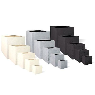 Square Polystone Planter by Fleur Ami