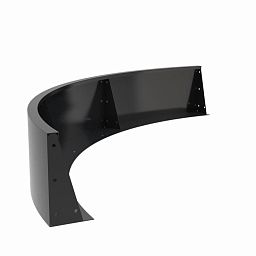 Aluminium 4ml Retaining Wall Outside Curve