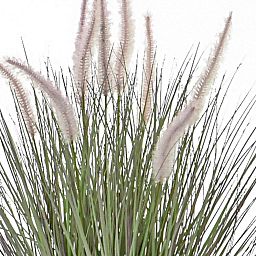 Dogtail with Metal Pot Artificial Grass Plant