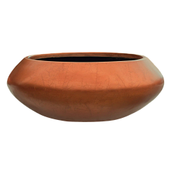 Silver Leaf Bowl Planter | Round Indoor Plant Pot