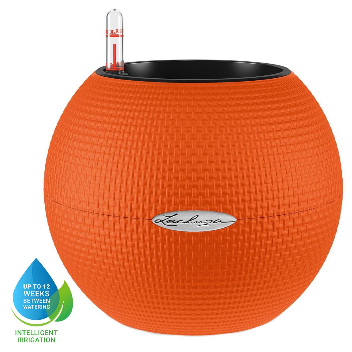 LECHUZA PURO Color Round Poly Resin Self-watering Planter