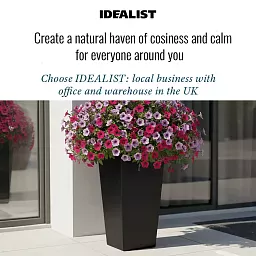IDEALIST Lite Tall Tapered Contemporary Light Concrete Planter
