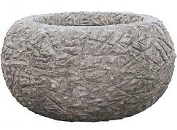 Polystone Coated Kamelle Bowl Indoor Planter