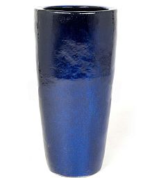 Ceramic Round Tall Glossy Planter Pot In/Out