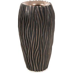 River Aluminium Round Tall Polystone Outdoor Planter