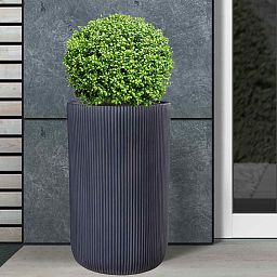 IDEALIST Lite Ribbed Cylinder Outdoor Planter