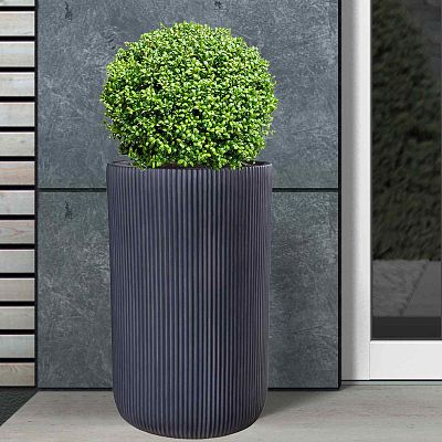 IDEALIST Lite Ribbed Cylinder Outdoor Planter
