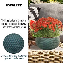 IDEALIST Lite Honeycomb Style Bowl Outdoor Planter