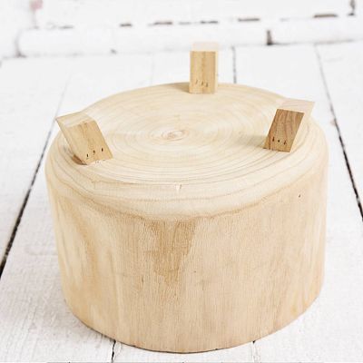 HORTICO GROWER Wooden House Planter with Legs, Indoor Plant Pot Stand with Waterproof Liner