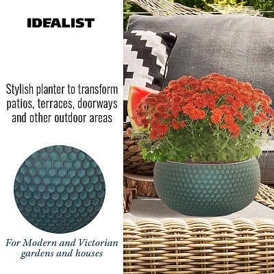IDEALIST Lite Honeycomb Style Bowl Outdoor Planter