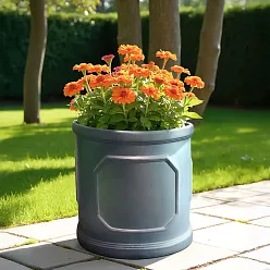 IDEALIST Chelsea Light Concrete Cylinder Garden Planter
