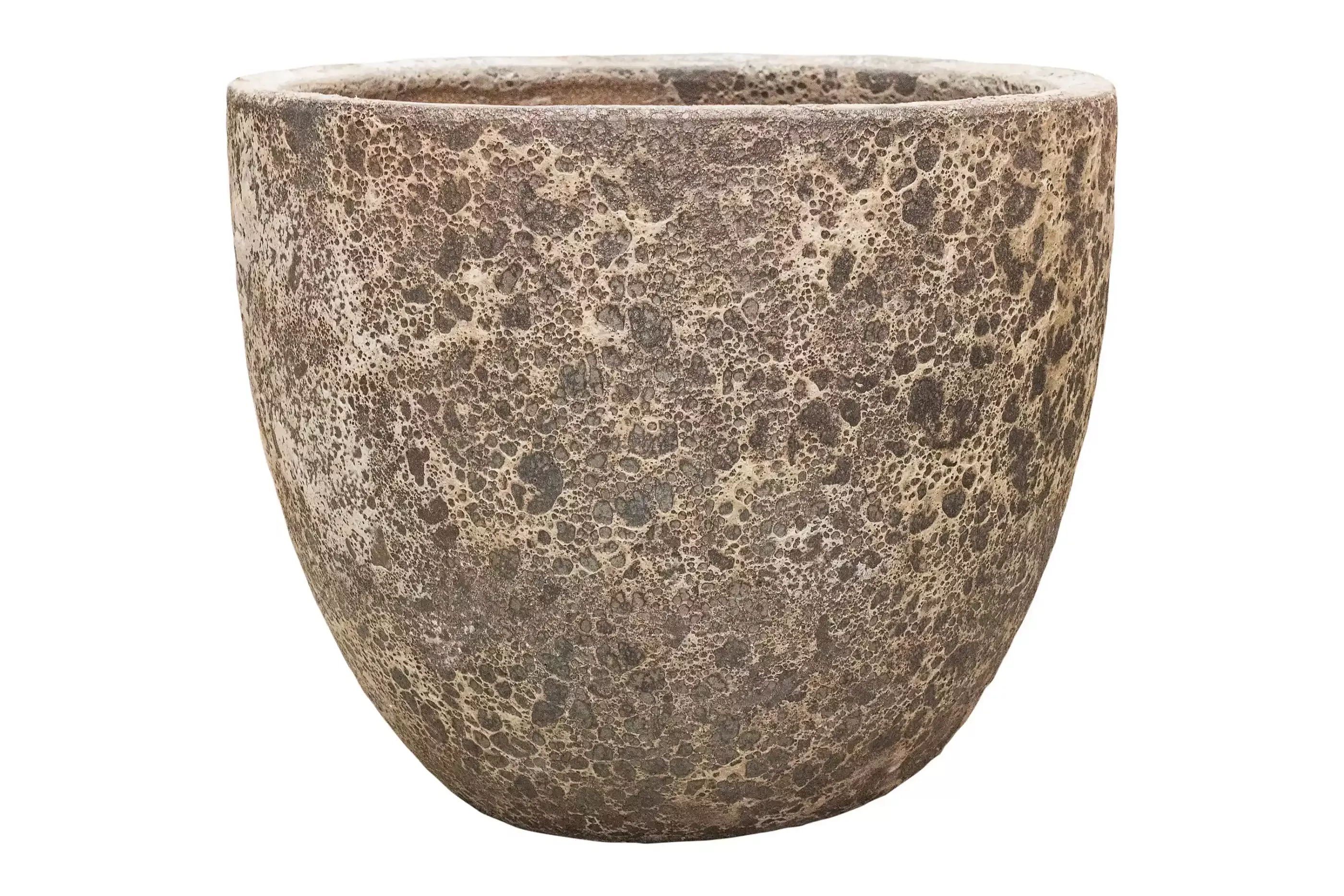 Lava Ceramic Round Planter | Indoor and Outdoor Plant Pot