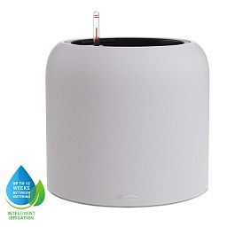 LECHUZA HAVALO Round Poly Resin Self-watering Planter