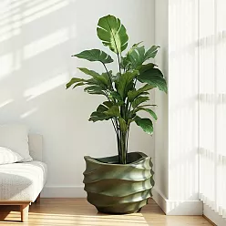 Gradient Lee Couple Round Indoor Planter