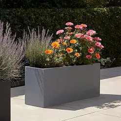 IDEALIST Lite Contemporary Light Concrete High Trough Planter