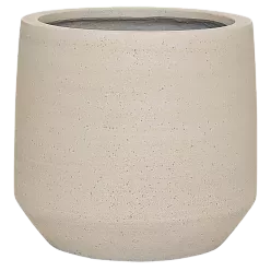 Cement & Stone Tapered Round Planter | Indoor and Outdoor Plant Pot