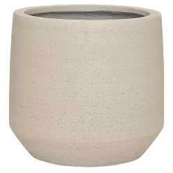 Cement & Stone Tapered Round Planter | Indoor and Outdoor Plant Pot