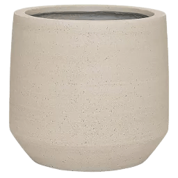 Cement & Stone Tapered Round Planter | Indoor and Outdoor Plant Pot