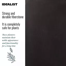 IDEALIST Lite Square Box Contemporary Light Concrete Planter