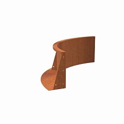 CorTen 3ml Retaining Wall Inside Curve