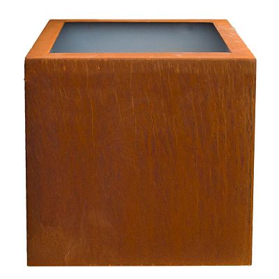 Cortenstyle Trend Topper on Ring Square Planter IN\OUT