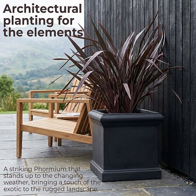 IDEALIST Lite Victorian Box Square Light Stone Outdoor Planter