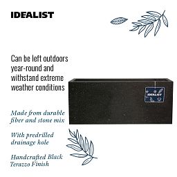 IDEALIST Lite Window Box Light Concrete Planter