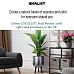 IDEALIST Lite Concrete Effect Round Planter on Legs, Round Pot Plant Stand Indoor