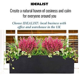 IDEALIST Lite Window Box Light Concrete Planter