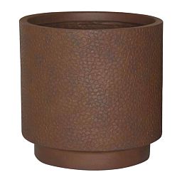 IDEALIST Lite Hammered Stone Cylinder Outdoor Planter