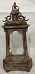 Trapeze Metal Garden Bronze Lantern with Latch by Minster