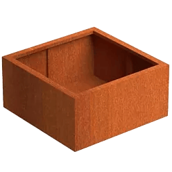 Andes Outdoor Corten Steel Square Planter