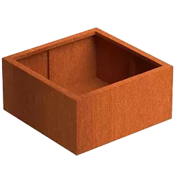 Andes Outdoor Corten Steel Square Planter
