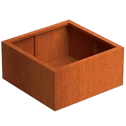 Andes Outdoor Corten Steel Square Planter