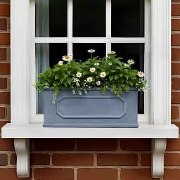 IDEALIST Lite Faux Lead Chelsea Light Concrete Through Planter