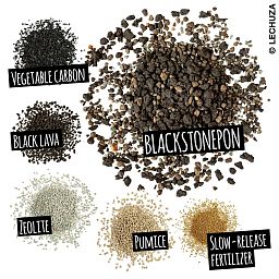 LECHUZA BLACKSTONEPON Pre-fertilized Potting Soil Compost for Indoor Houseplants