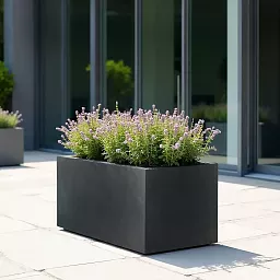 IDEALIST Lite Contemporary Light Concrete Trough Planter