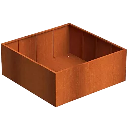 Andes Outdoor Corten Steel Square Planter