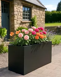 IDEALIST Lite Contemporary Light Concrete High Trough Planter IDEALIST Lite Contemporary Light Concrete High Trough Planter