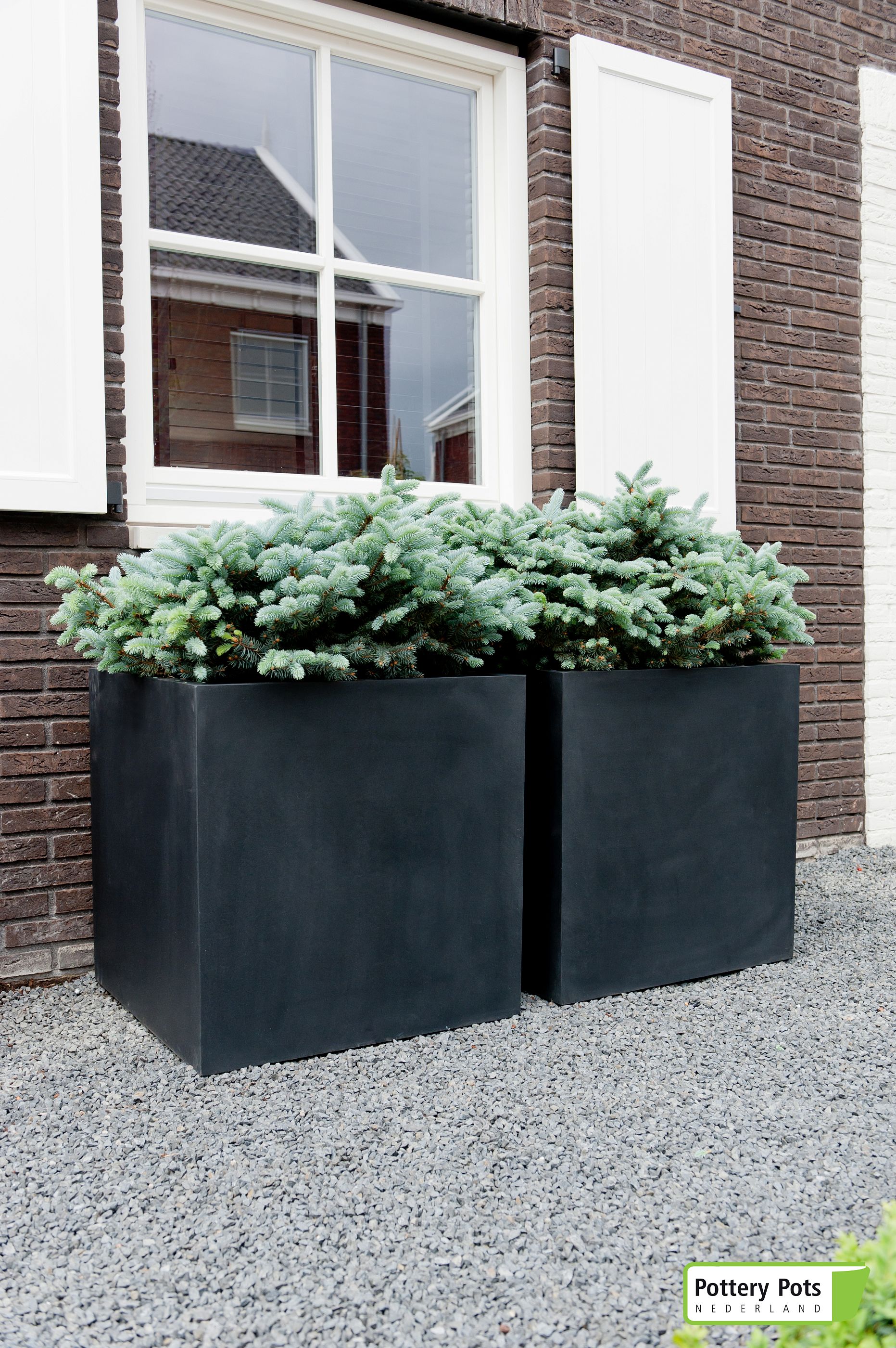 Square Fiberstone Planter by Idealist Premium