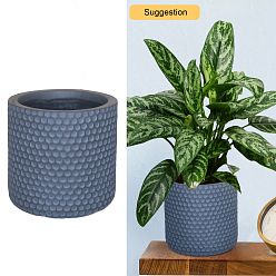Honeycomb Style Table and Hanging Cylinder Round Plant Pot Dual Use Indoor Planter by Idealist Lite