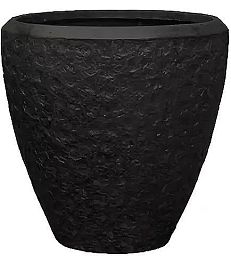 Composits Polystone Couple Rockwell Round Indoor Planter Pot