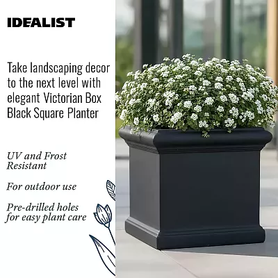 IDEALIST Lite Victorian Box Square Light Stone Outdoor Planter