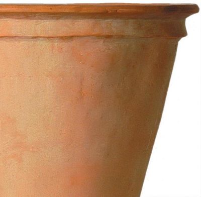 Plain Fiberglass Round Tall Terracotta Planter Pot In/Out