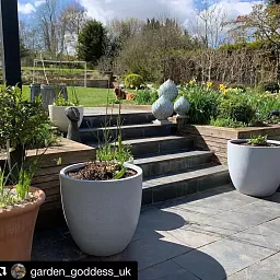 IDEALIST Lite Contemporary Light Concrete Egg Planter