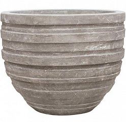 Polystone Ribbed Planter | Indoor and Outdoor Plant Pot